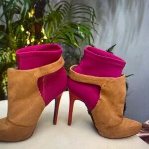 Rachel Zoe Tan and Pink Heels